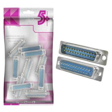 Imagem de 10x Conector Db25 Macho Solda Fio Serial Alta Qualidade - 5+