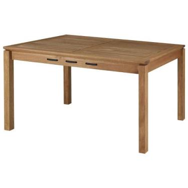 Imagem de Mesa Jantar Trama Madeira Stain Jatoba Corda Preta 140cm - 62451 - Sun