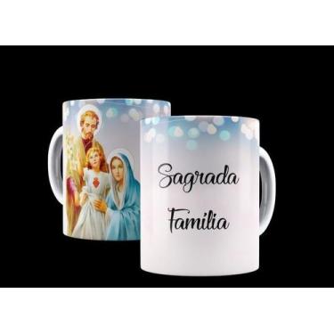 Imagem de Caneca Porcelana Católica Sagrada Família - Buteco Da Filosofia