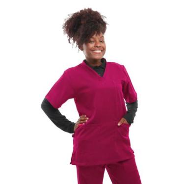 Imagem de Conjunto Hospitalar  Com Bordado - Enfermagem - CARMONI, Fucsia, P