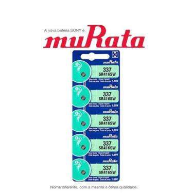 Imagem de 10 Baterias SONY  Murata 337 SR416SW 1.55V Célula de Botão de Relógio 