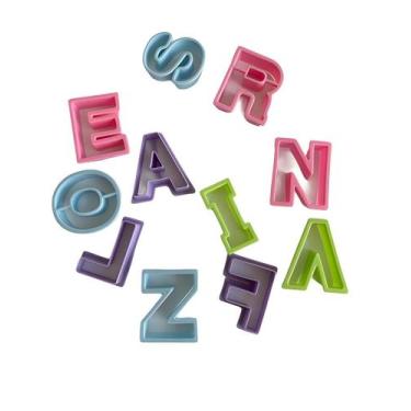 Imagem de Letras cortador biscoito pasta americana feliz aniversário - BJ