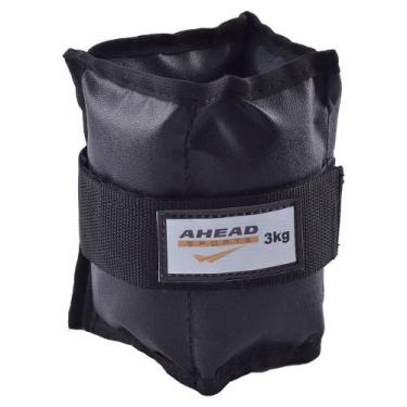 Imagem de Caneleira de peso Ahead Sports AFF337 3kg Preta, Único, Preto