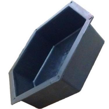 Imagem de Forma plastica Bloquete modelo Sextavada Lisa 25X25X8Cm 10Un - GME