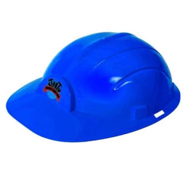 Imagem de Chapéus de Construção Capacete Fantasia Infantil Adulto Azul - Toy Mas