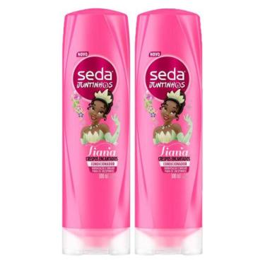 Imagem de Kit 2 Condicionadores Seda Infantil Tiana Juntinhos Crespos Encantados