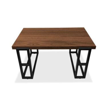 Imagem de Mesa De Centro Retangular Para Sala Brienz Preto e Villandry - Genus M