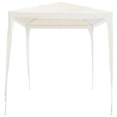 Imagem de Tenda Gazebo Desmontável 2,0x2,0 m Barraca Praia Camping Branco Import