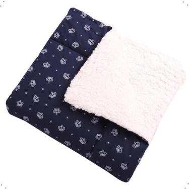 Imagem de Manta De Bebe Sherpa Fofinho Estampas Lindas Cobertor Quentinho 80cm x