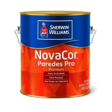 Imagem de Tinta Premium NovaCor Paredes PRO Fosco 3,6L - SHERWIN-WILLIAMS - Sher