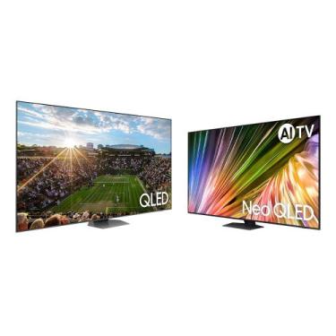 Imagem de Smart TV 98 polegadas QLED Super Big 4K 98Q80C 2023 + AI TV 55" Neo QL