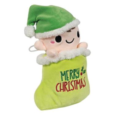 Imagem de Duende Pelúcia De Natal Verde Sorridente 19Cms - Fizzy