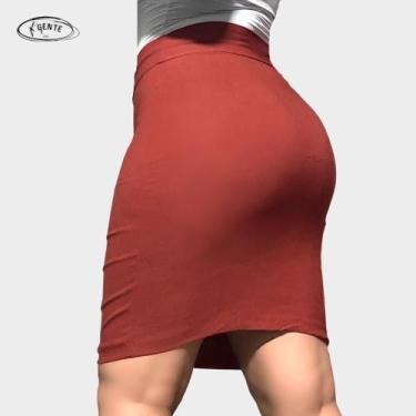 Imagem de Saia Midi Lápis Tubinho Evangelica tamanho grande Pluz Size ate o 54 -