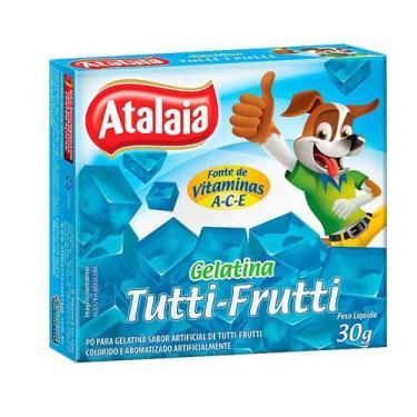 Imagem de Gelatina Atalaia 30g Tutti-Frutti cx 36uni