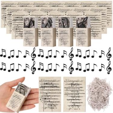 Imagem de Motipuns 20 Sets Thank You Gifts Mini Music Note Magnets Fridge Sticker Appreciation Gifts Inspirational Bulk for Music Lovers Students Pianist Teacher Staff Office Classroom Supplies