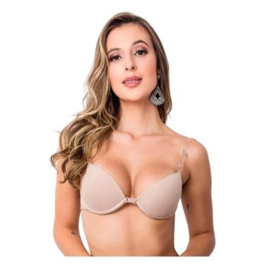 Imagem de Sutiã De Bojo Com Alça de Silicone Transparente Costa Nua Nadador Alça