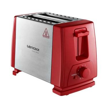 Imagem de Torradeira Elétrica de Pães Lenoxx Inox Fast PTR203 Vermelho - 127V, V