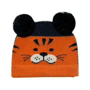 Imagem de Touca Bebê Pompom Menino 0/2 Anos - Rossini, 0-1 Ano, Laranja