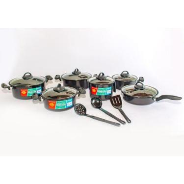 Imagem de Jogo Panela 9 Pçs Indução Cooktop Convencional - Esmeralda