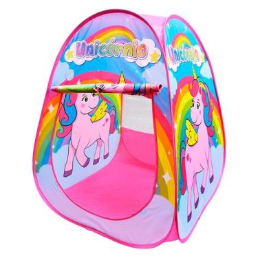 Imagem de Barraca Toca Infantil Iglu Unicórnio Poliéster 91cm - Dm Toys