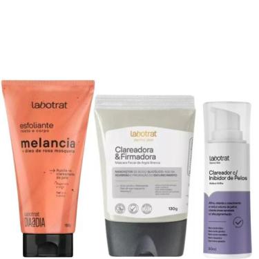 Imagem de Kit Inibidor De Pelos Esfoliante Corporal Mascara Fácial - Labotrat