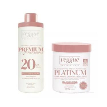 Imagem de Pó Descolorante Azul Platinum + Agua Oxigenada 20 Volumes - Veggue Pro
