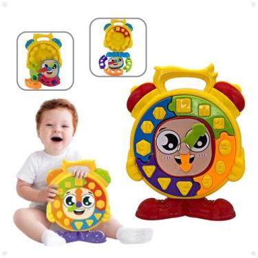 Imagem de Brinquedo Relógio Didatico Educativo Infantil Peças Encaixar - JXP BRI