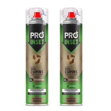 Imagem de 2 Mata Cupim Pró Inset Rapido Mata Tudo S/cheiro Forte 350ml - Domline