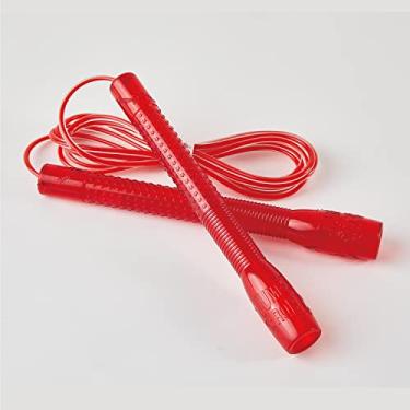 Imagem de Corda de pular para exercícios aeróbicos, boxe, CrossFit – Corda de pular ajustável para homens e mulheres, leve, sem emaranhados, feita na Coreia (corda de pular ouro cristal, UA-430) (Pop Star Red)