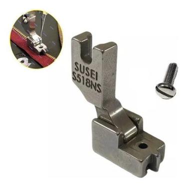 Imagem de Calcador Pezinho de Pregar Ziper Invisível Maquina Costura Reta Indust