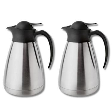 Imagem de Kit 2 Bule Wave Térmico Café Chá Bebidas 1 Litro Aço Inox - Invicta