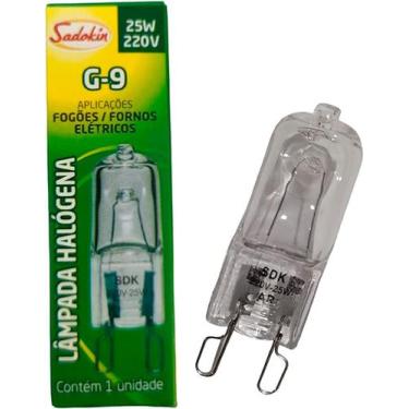 Imagem de Lâmpada Halógena G-9 25W 220V Para Fogões e Fornos - Snj