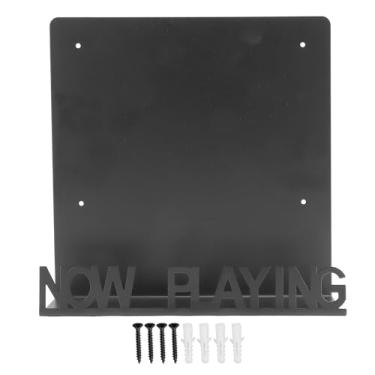 Imagem de Suporte de Registro, Prateleira de Registro de Montagem Em Parede Com Exibição de Arte de álbum Completo, Suporte de Ferro Minimalista para 10-15 Registros