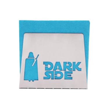 Imagem de Finex PRATA Star Wars Dark Side Darth Vader Kylo Ren Light Side Yoda Premium Suporte de guardanapo de aço inoxidável para cozinha mesa de jantar festa temática
