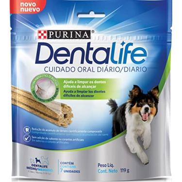 Imagem de Purina DentaLife Nestlé Purina Dentalife Petisco Para Cães Adultos Raças Médias Frango 119G Dentalife Para Akita Médio Adulto - Sabor Frango Pequeno