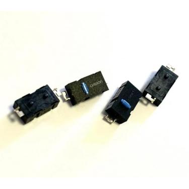 Imagem de 4 peças de acessórios para mouse micro interruptores de mouse de ponto azul para Logitech G903 G900 tecla lateral G502 G603 GPW G Pro botão lateral sem fio