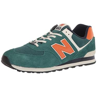 Imagem de New Balance Unissex-adulto 574 V2, marrom/verde claro, 11.5 Women/10 Men