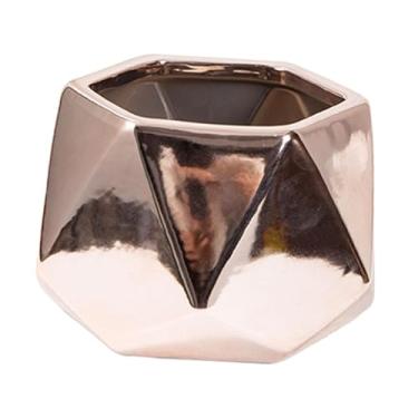 Imagem de Pequeno vaso de cerâmica decorativo para plantas de interior, vaso de flores, suporte para planta, para quarto, escritório, mesa de jantar, decoração