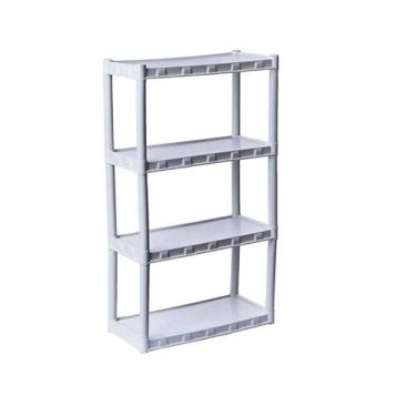 Imagem de Estante Plástica Branca Com 4 Prateleiras Agraplast - CRB