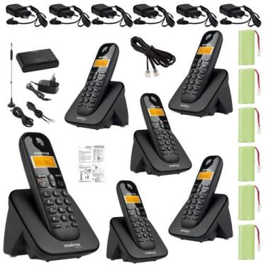 Imagem de Telefone Sem Fio e 5 Ramal Intelbras Entrada Chip Celular 3G