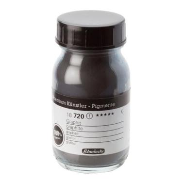 Imagem de Pigmento Tinta Acrílica em Pó Schmincke 100ml 720 Graphite