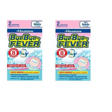 Imagem de Kit 02 Adesivo Bye Bye-fever Para Bebês 2un - Hisamitsu