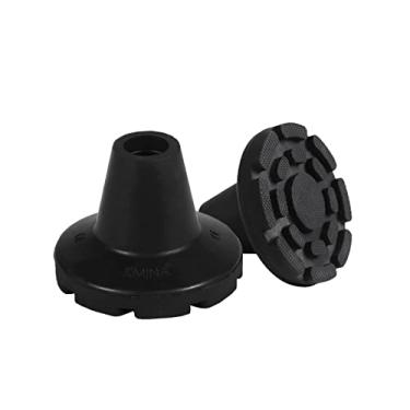 Imagem de KMINA - Pontas de muletas antiderrapantes (2 unidades), pontas de muletas de 2,2 cm, pontas de muleta de borracha resistente de 2,2 cm, pontas de muletas resistentes, pontas de bengala 7/8, extremidades de muleta de borracha