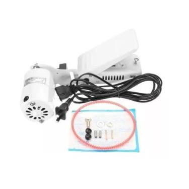 Imagem de Motor Máquina Costura Doméstica 110v Ou 220v Branco+pedal - Fox, 110V