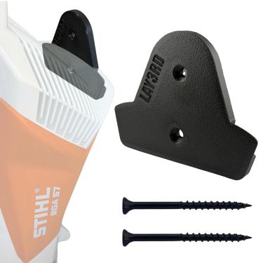 Imagem de Suporte de parede para soprador de folhas Stihl Cordless BGA 57 | Compatível apenas com o modelo BGA 57 | Suporte de gancho de armazenamento de parede com ferragens incluídas