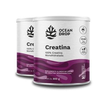 Imagem de Kit 2 Creatina Monohidratada Ocean Drop Vegana 300g