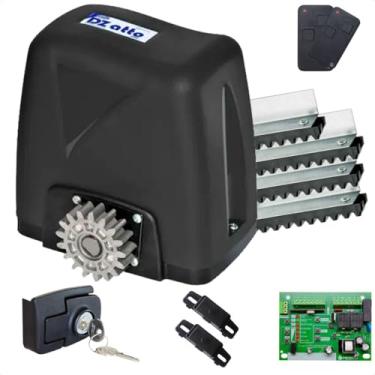 Imagem de Motor para Portão Dz Atto 350kg Deslizante Rossi Preto com 3,5 metros de Cremalheira