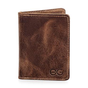 Imagem de Carteira Pequena Cnh/cédulas/cartões Mini Couro Legítimo (BROWN)