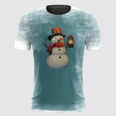 Imagem de Camiseta Boneco de Neve Natalino - A Fabriqueta, G