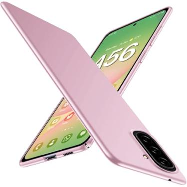 Imagem de Gxmeuie Capa ultrafina para Samsung Galaxy A56 5G, toque sedoso, material anti-impressão digital, capa protetora rígida fina de policarbonato fosco antiarranhões à prova de choque para Samsung A56 5G
